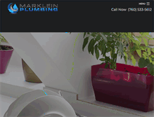 Tablet Screenshot of markleinplumbingramona.com